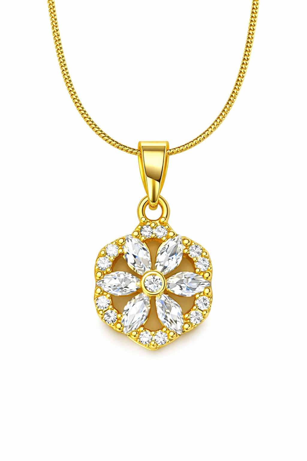 The petal glow necklace