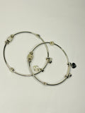 Silver glow bracelet
