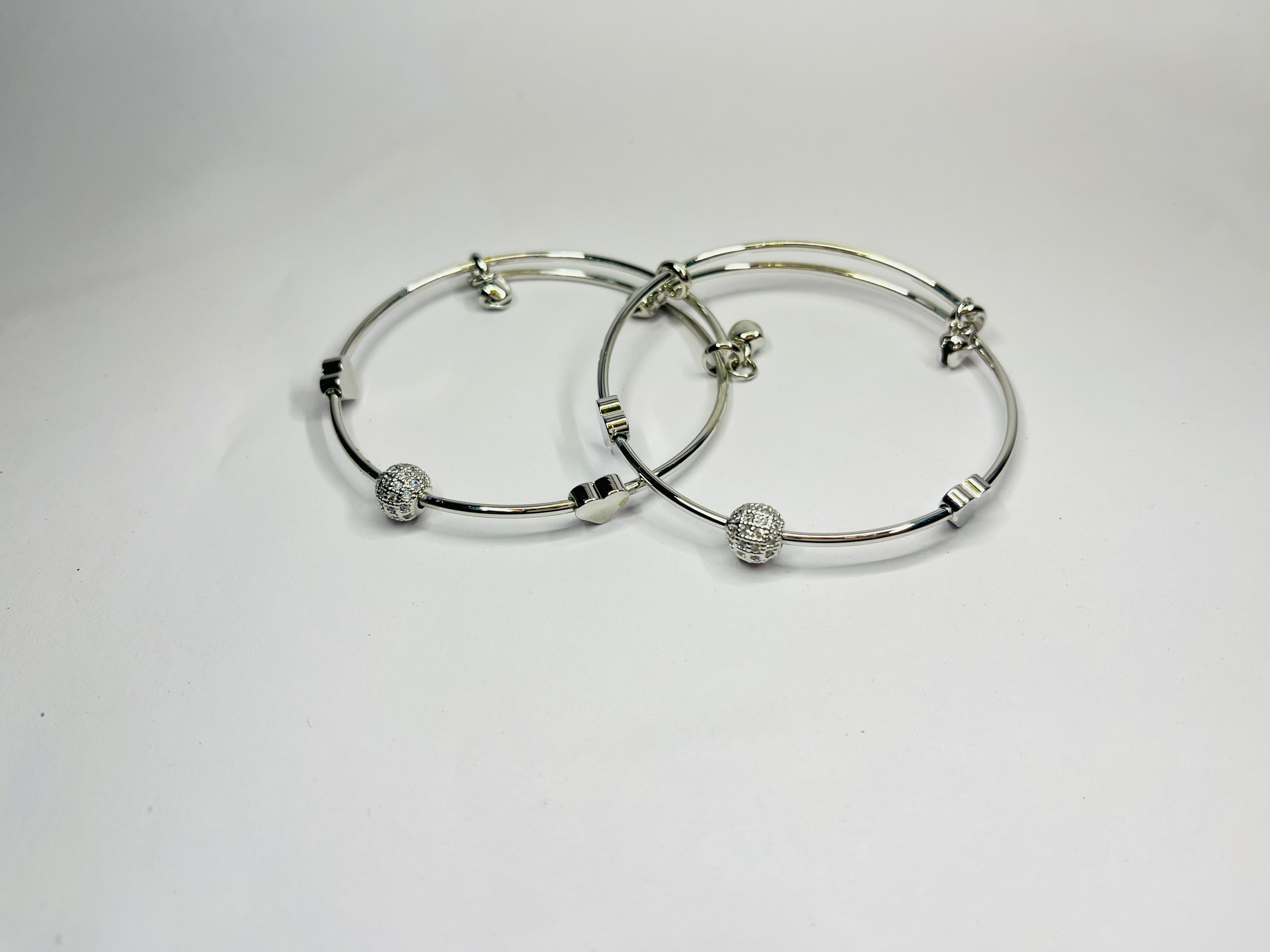 Silver charm bracelet