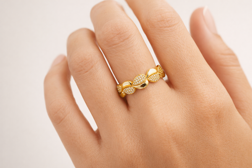 Duo heart ring